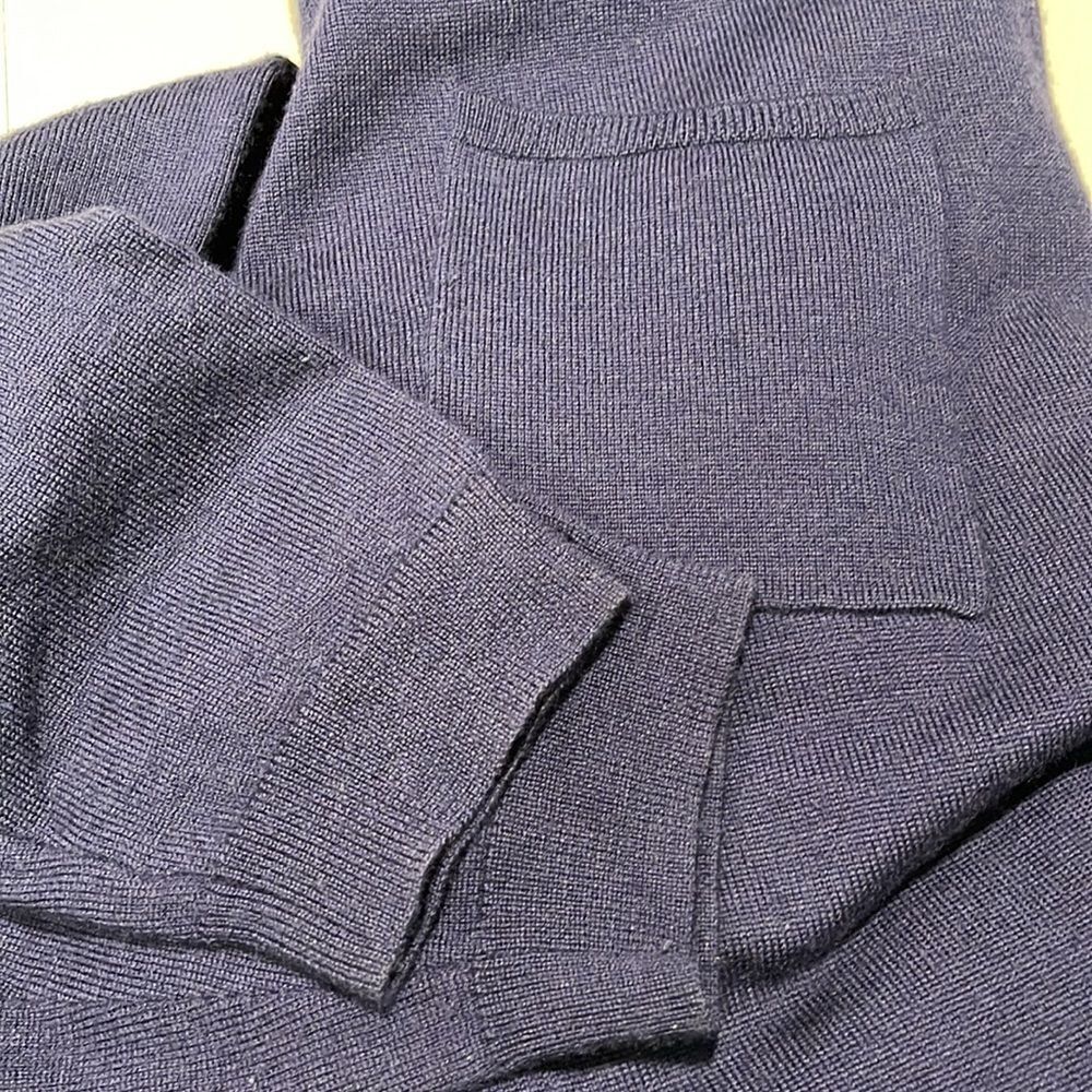 GYMSHARK French Terry Navy Blue High Rise Joggers - Picture 9 of 13